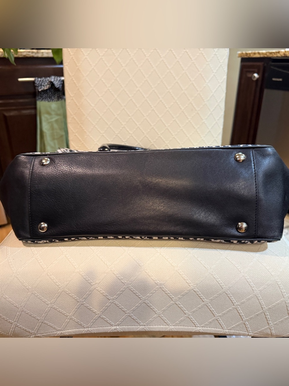 Coach Legacy Chelsea Carryall 25811 Donegal Print Leather Satchel Bag - Picture 8 of 8